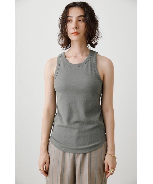 crie conforto（クリーコンフォルト）の「カップ付きアメスリタンク（タンクトップ・レディース・ホワイト/ブラック/カーキ・MEDIUM/LARGE/SMALL）」の20枚目の写真