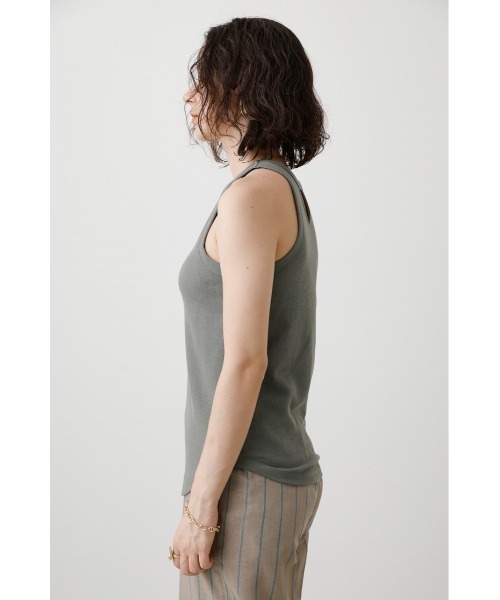 crie conforto（クリーコンフォルト）の「カップ付きアメスリタンク（タンクトップ・レディース・ホワイト/ブラック/カーキ・MEDIUM/LARGE/SMALL）」の21枚目の写真