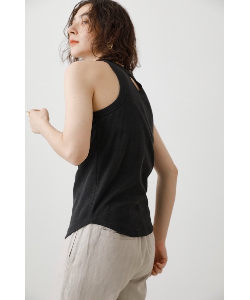 crie conforto（クリーコンフォルト）の「カップ付きアメスリタンク（タンクトップ・レディース・ホワイト/ブラック/カーキ・MEDIUM/LARGE/SMALL）」の12枚目の写真