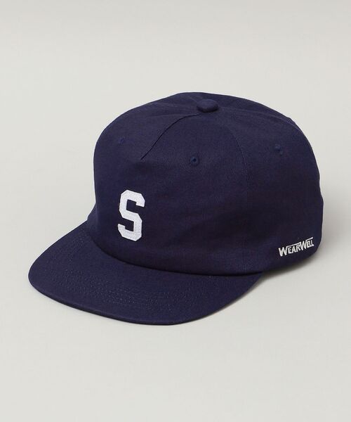 SHIPS（シップス）の「*【SHIPS別注】WEARWELL: ワンポイント ロゴ 5パネル ベースボール キャップ（キャップ・メンズ・ネイビー/レッド/グリーン・ONE SIZE）」の3枚目の写真
