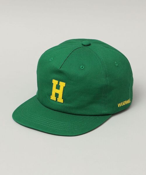 SHIPS（シップス）の「*【SHIPS別注】WEARWELL: ワンポイント ロゴ 5パネル ベースボール キャップ（キャップ・メンズ・ネイビー/レッド/グリーン・ONE SIZE）」の2枚目の写真