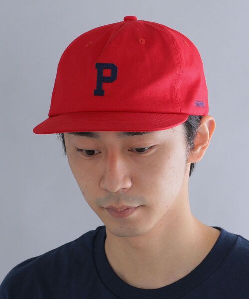 SHIPS（シップス）の「*【SHIPS別注】WEARWELL: ワンポイント ロゴ 5パネル ベースボール キャップ（キャップ・メンズ・ネイビー/レッド/グリーン・ONE SIZE）」の4枚目の写真