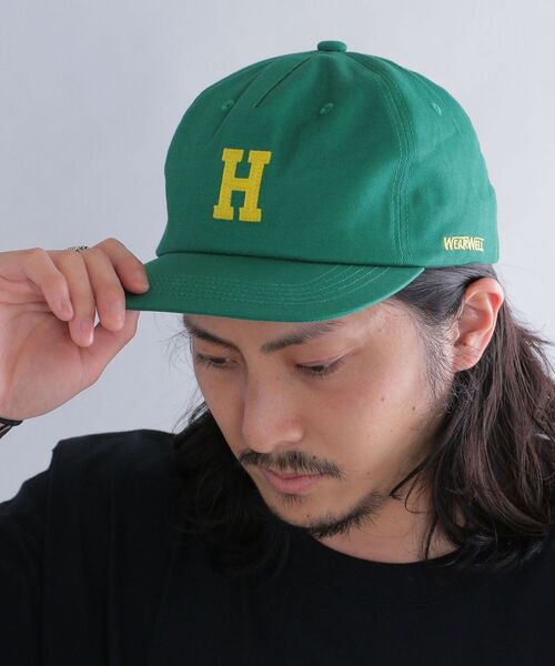 SHIPS（シップス）の「*【SHIPS別注】WEARWELL: ワンポイント ロゴ 5パネル ベースボール キャップ（キャップ・メンズ・ネイビー/レッド/グリーン・ONE SIZE）」の12枚目の写真