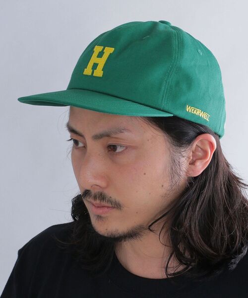 SHIPS（シップス）の「*【SHIPS別注】WEARWELL: ワンポイント ロゴ 5パネル ベースボール キャップ（キャップ・メンズ・ネイビー/レッド/グリーン・ONE SIZE）」の8枚目の写真