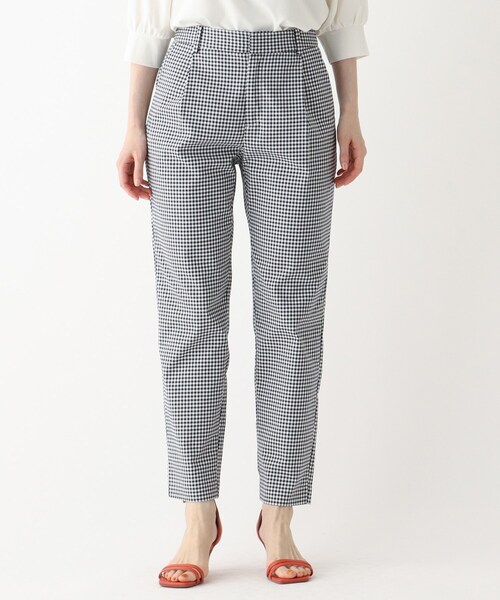 index(インデックス)の「◆透け防止テーパードパンツ【WEB限定サイズ】(その他パンツ・レディース・ブラック系1/ホワイト系/ネイビー/ライトグレー・40/42/38/36)」の5枚目の写真