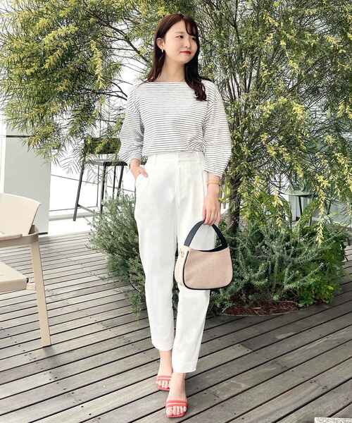 index(インデックス)の「◆透け防止テーパードパンツ【WEB限定サイズ】(その他パンツ・レディース・ブラック系1/ホワイト系/ネイビー/ライトグレー・40/42/38/36)」の22枚目の写真