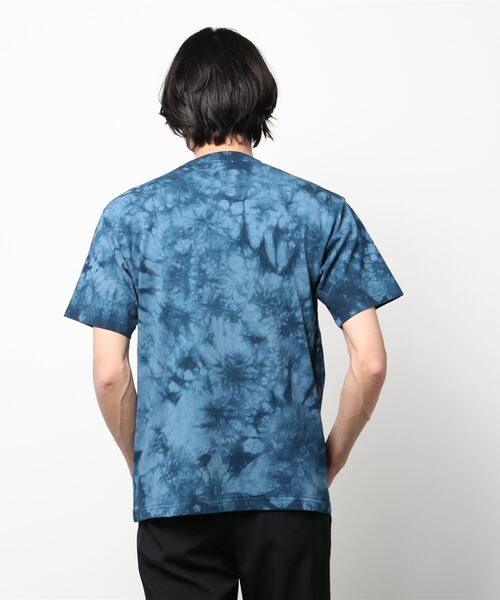 TRUSS（トラス）の「TRUSS/CROSS&STITCH / タイダイＴシャツ / TDT-148（Tシャツ/カットソー・メンズ・オレンジ/ネイビー/ピンク/ブラック・LARGE/X-LARGE/XX-LARGE/MEDIUM）」の5枚目の写真