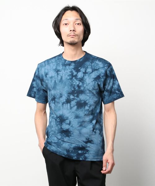 TRUSS（トラス）の「TRUSS/CROSS&STITCH / タイダイＴシャツ / TDT-148（Tシャツ/カットソー・メンズ・オレンジ/ネイビー/ピンク/ブラック・LARGE/X-LARGE/XX-LARGE/MEDIUM）」の14枚目の写真
