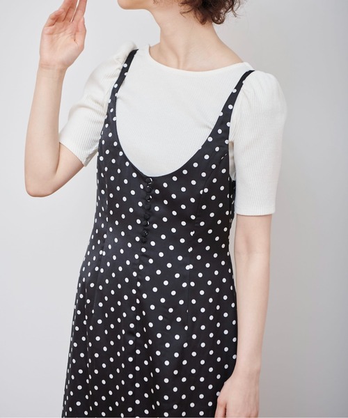 FREE'S MART（フリーズマート）の「◆ドットキャミワンピース（ワンピース・レディース・ホワイト系その他/ブラック系その他・SMALL/MEDIUM）」の7枚目の写真