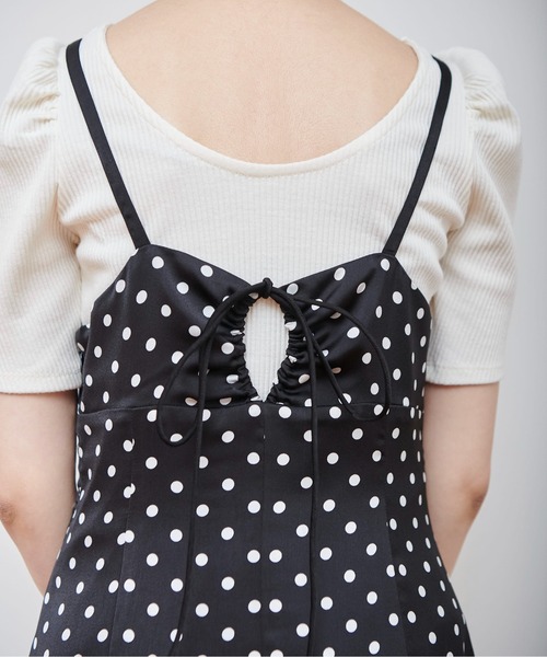 FREE'S MART（フリーズマート）の「◆ドットキャミワンピース（ワンピース・レディース・ホワイト系その他/ブラック系その他・SMALL/MEDIUM）」の8枚目の写真