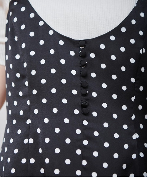 FREE'S MART（フリーズマート）の「◆ドットキャミワンピース（ワンピース・レディース・ホワイト系その他/ブラック系その他・SMALL/MEDIUM）」の9枚目の写真