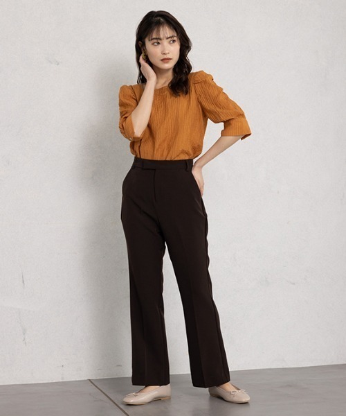 GeeRA（ジーラ）の「スクエアネックパワショルブラウス（シャツ/ブラウス・レディース・ベージュ/オレンジ・MEDIUM/LARGE/X-LARGE）」の16枚目の写真