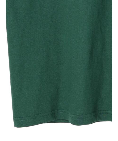 CRAFT STANDARD BOUTIQUE(クラフトスタンダードブティック)の「【別注】LA LIGHT MEAL「BROADSTREET」 *(Tシャツ/カットソー・メンズ・グリーン/ホワイト・LL/M/L)」の15枚目の写真