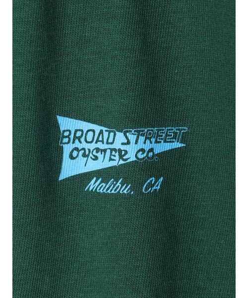 CRAFT STANDARD BOUTIQUE(クラフトスタンダードブティック)の「【別注】LA LIGHT MEAL「BROADSTREET」 *(Tシャツ/カットソー・メンズ・グリーン/ホワイト・LL/M/L)」の16枚目の写真
