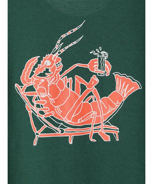 CRAFT STANDARD BOUTIQUE(クラフトスタンダードブティック)の「【別注】LA LIGHT MEAL「BROADSTREET」 *(Tシャツ/カットソー・メンズ・グリーン/ホワイト・LL/M/L)」の17枚目の写真