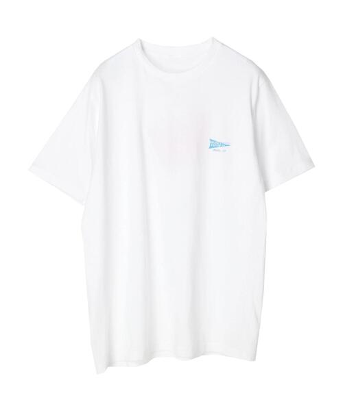 CRAFT STANDARD BOUTIQUE(クラフトスタンダードブティック)の「【別注】LA LIGHT MEAL「BROADSTREET」 *(Tシャツ/カットソー・メンズ・グリーン/ホワイト・LL/M/L)」の22枚目の写真