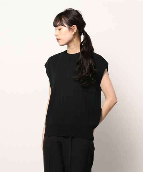 Te chichi(テチチ)の「総針プリーツニット(ニット/セーター・レディース・パープル/ブラック/ベージュ・フリ-)」の15枚目の写真