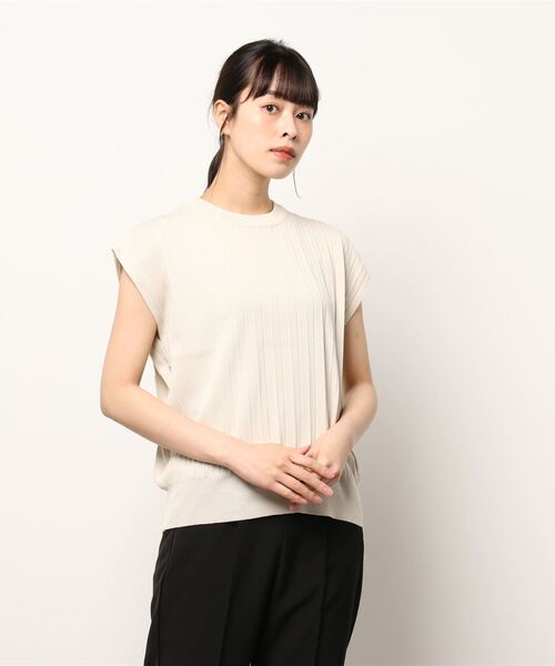 Te chichi(テチチ)の「総針プリーツニット(ニット/セーター・レディース・パープル/ブラック/ベージュ・フリ-)」の16枚目の写真