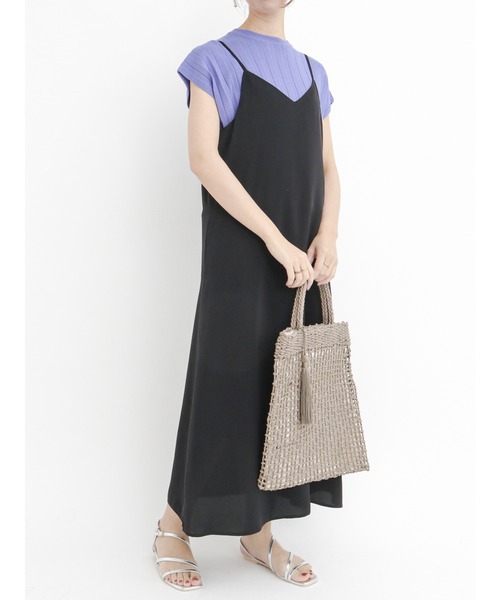 Te chichi(テチチ)の「総針プリーツニット(ニット/セーター・レディース・パープル/ブラック/ベージュ・フリ-)」の7枚目の写真