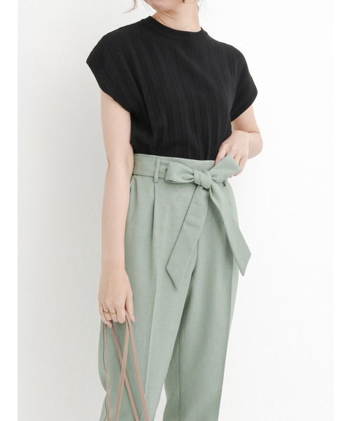 Te chichi(テチチ)の「総針プリーツニット(ニット/セーター・レディース・パープル/ブラック/ベージュ・フリ-)」の9枚目の写真