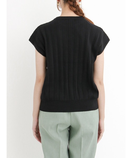 Te chichi(テチチ)の「総針プリーツニット(ニット/セーター・レディース・パープル/ブラック/ベージュ・フリ-)」の11枚目の写真