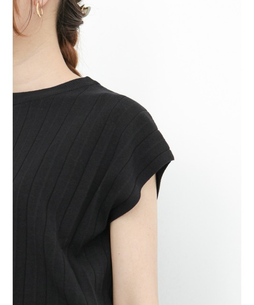 Te chichi(テチチ)の「総針プリーツニット(ニット/セーター・レディース・パープル/ブラック/ベージュ・フリ-)」の13枚目の写真