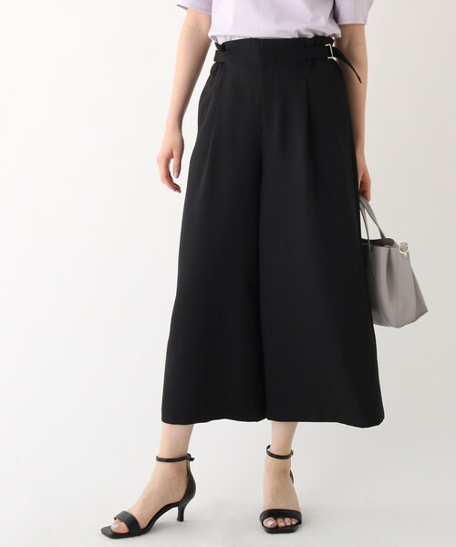 index（インデックス）の「◆MERMAID LINEC ドビークロップドワイドパンツ【WEB限定】（その他パンツ・レディース・ライトグレー/ブラック/ブルー・36/38/40/42）」の2枚目の写真