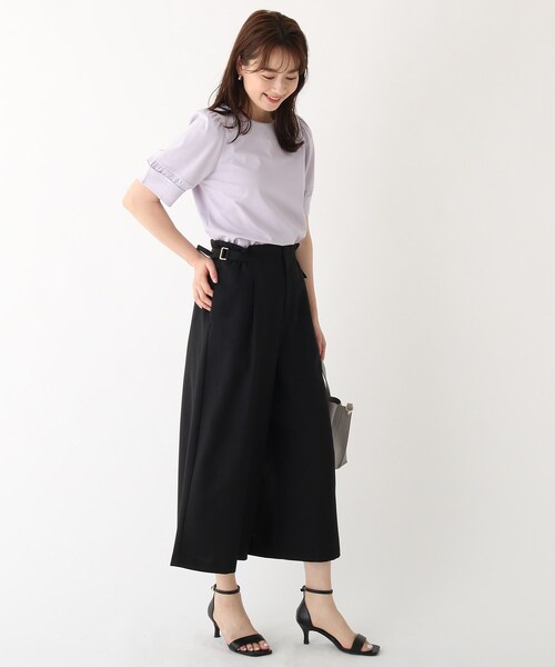 index（インデックス）の「◆MERMAID LINEC ドビークロップドワイドパンツ【WEB限定】（その他パンツ・レディース・ライトグレー/ブラック/ブルー・36/38/40/42）」の13枚目の写真