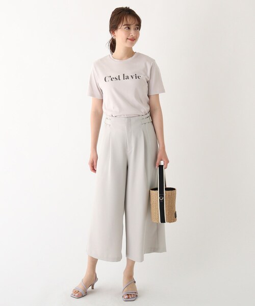 index（インデックス）の「◆MERMAID LINEC ドビークロップドワイドパンツ【WEB限定】（その他パンツ・レディース・ライトグレー/ブラック/ブルー・36/38/40/42）」の15枚目の写真