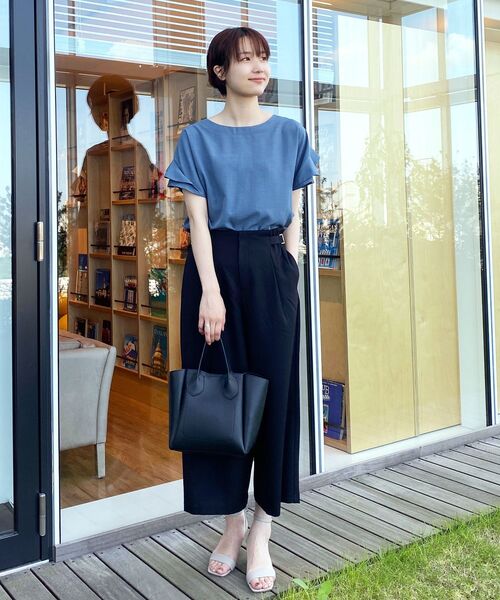 index（インデックス）の「◆MERMAID LINEC ドビークロップドワイドパンツ【WEB限定】（その他パンツ・レディース・ライトグレー/ブラック/ブルー・36/38/40/42）」の16枚目の写真