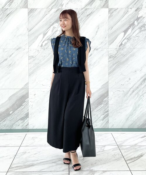 index（インデックス）の「◆MERMAID LINEC ドビークロップドワイドパンツ【WEB限定】（その他パンツ・レディース・ライトグレー/ブラック/ブルー・36/38/40/42）」の18枚目の写真