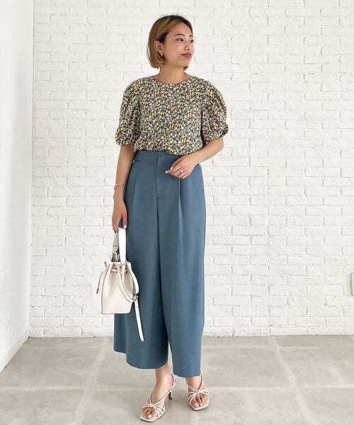 index（インデックス）の「◆MERMAID LINEC ドビークロップドワイドパンツ【WEB限定】（その他パンツ・レディース・ライトグレー/ブラック/ブルー・36/38/40/42）」の21枚目の写真