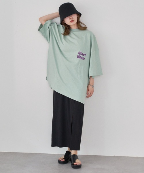 WHIMSIC（ウィムジック）の「【WHIMSIC】イーストステートビッグTEE（Tシャツ/カットソー・レディース・イエロー/グリーン/ピンク・FREE）」の10枚目の写真