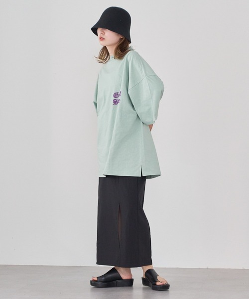 WHIMSIC（ウィムジック）の「【WHIMSIC】イーストステートビッグTEE（Tシャツ/カットソー・レディース・イエロー/グリーン/ピンク・FREE）」の7枚目の写真