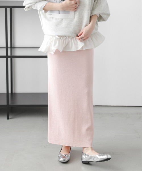 SUGAR BISKET(シュガービスケット)の「ニットタイトスカート(スカート・レディース・ブラック/ベージュ/レッド/イエロー/グリーン/ブルーグリーン/マスタード/ブラック系その他/パープル/チャコール/ブルー/オレンジ/ダークブラウン/ライム/ピンク/ライトグレー/ライトグレー系1/イエロー系その他/グリーン系その他/ブラウン系その他/ピンク系その他・L/M)」の20枚目の写真