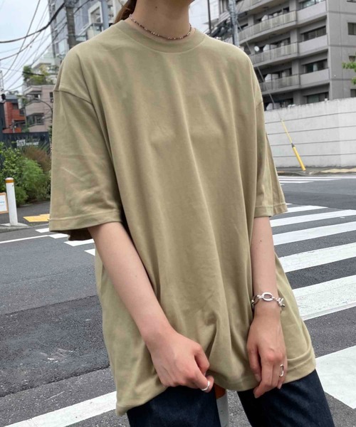 Printstar（プリントスター）の「Printstar / 5.6オンス ヘビーウェイトビッグＴシャツ / 00113-BCV（Tシャツ/カットソー・レディース・ホワイト/ブラック/ベージュ/カーキ/ピンク/ブルー・SMALL/MEDIUM/LARGE/X-LARGE）」の10枚目の写真