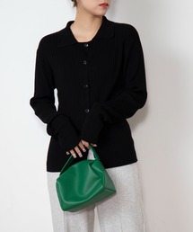 WEGO | WEGO/襟付きワイドリブカーディガン(カーディガン/ボレロ)