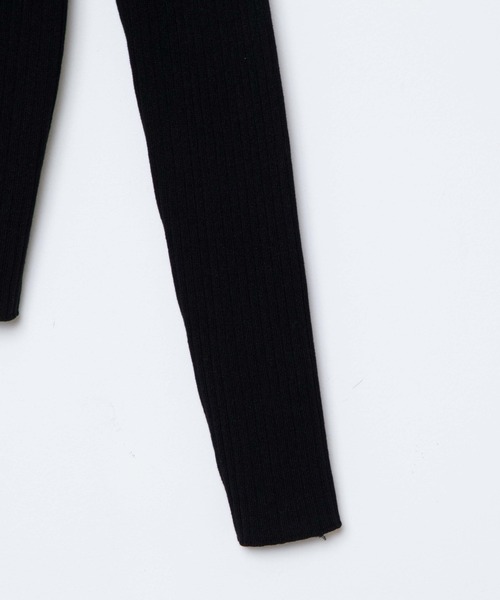 WEGO（ウィゴー）の「WEGO/襟付きワイドリブカーディガン（カーディガン/ボレロ・レディース・ブラック/ライム・FREE）」の16枚目の写真