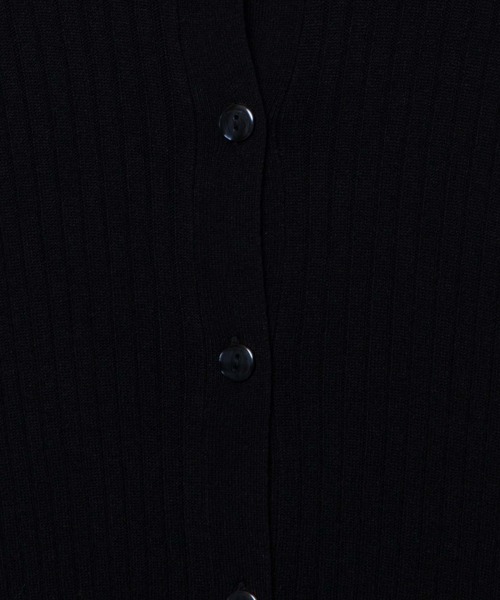 WEGO（ウィゴー）の「WEGO/襟付きワイドリブカーディガン（カーディガン/ボレロ・レディース・ブラック/ライム・FREE）」の19枚目の写真