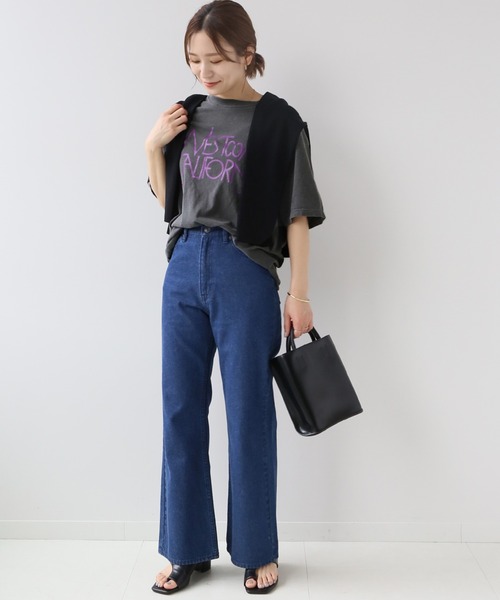 THE DAY ON THE BEACH(ザデイオンザビーチ)の「【THE DAY ON THE BEACH】CUT OFF T-SH:Tシャツ(Tシャツ/カットソー・レディース・ブラック/ブラック系その他/ナチュラル/グリーン系その他/ブラック系その他2・FREE)」の14枚目の写真