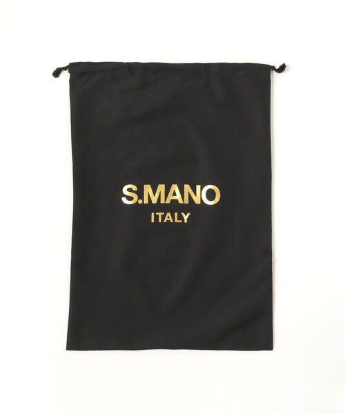 BEAMS F（ビームスエフ）の「S.MANO / レザー ワンショルダー バッグS（ボディバッグ/ウエストポーチ・メンズ・ダークブラウン/ブラック・ONE SIZE）」の10枚目の写真
