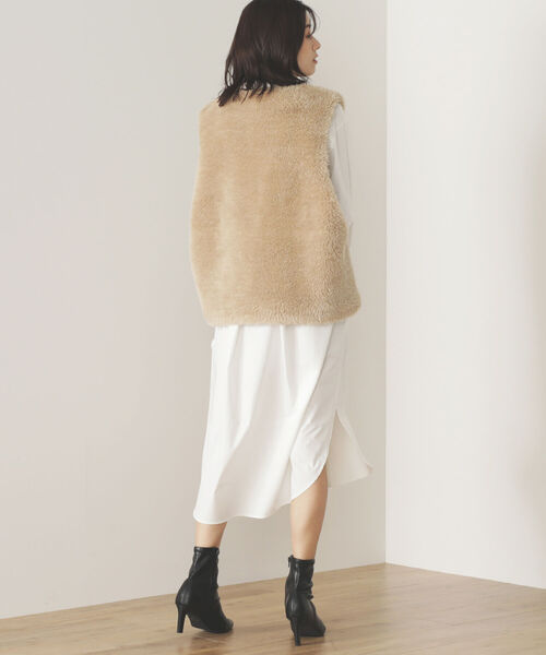BEAMS HEART(ビームスハート)の「BEAMS HEART / モッズコート ベスト セット【セットアイテム】(モッズコート・レディース・オリーブ/ブラック系その他・FREE)」の5枚目の写真
