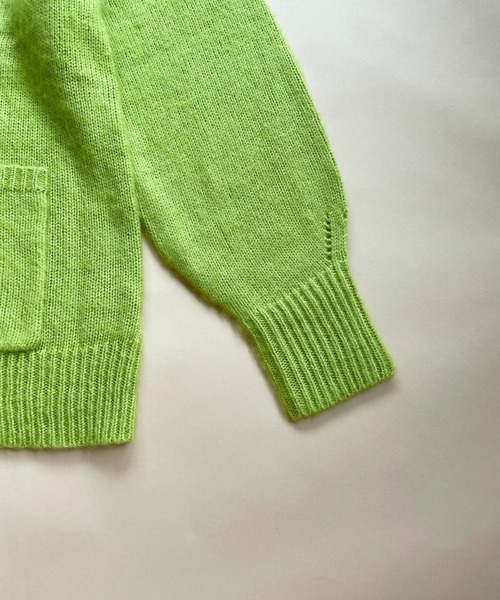 ＪＵＧＬＡＮＳ（ユグランス）の「☆ ふわっと柔らか。起毛モヘアタッチルーズカーディガン　162704（カーディガン/ボレロ・レディース・ブラック/オレンジ/ピンク/ライトグリーン/ブルー・FREE）」の10枚目の写真