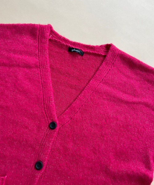 ＪＵＧＬＡＮＳ（ユグランス）の「☆ ふわっと柔らか。起毛モヘアタッチルーズカーディガン　162704（カーディガン/ボレロ・レディース・ブラック/オレンジ/ピンク/ライトグリーン/ブルー・FREE）」の15枚目の写真