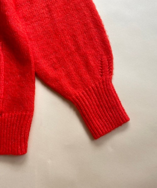 ＪＵＧＬＡＮＳ（ユグランス）の「☆ ふわっと柔らか。起毛モヘアタッチルーズカーディガン　162704（カーディガン/ボレロ・レディース・ブラック/オレンジ/ピンク/ライトグリーン/ブルー・FREE）」の19枚目の写真