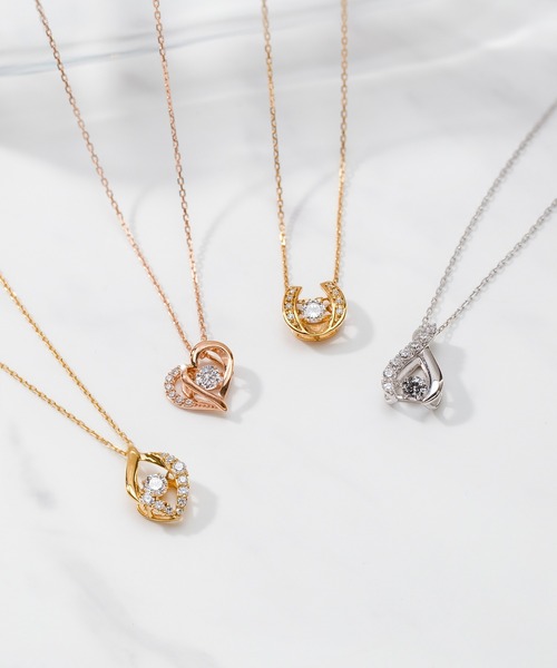 ESTELLEネックレス ESTELLE ネックレス 5月誕生石 K18 ピンクゴールド エメラルド ESTELLE