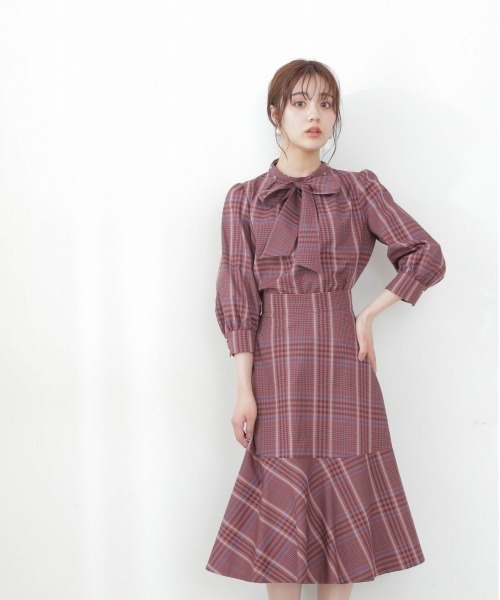 PROPORTION BODY DRESSING（プロポーションボディドレッシング）の「ビエラチェックスカート / 1212220808（スカート・レディース・ブラウン/ベージュ・SMALL/MEDIUM）」の4枚目の写真