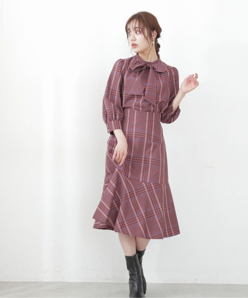 PROPORTION BODY DRESSING（プロポーションボディドレッシング）の「ビエラチェックスカート / 1212220808（スカート・レディース・ブラウン/ベージュ・SMALL/MEDIUM）」の3枚目の写真