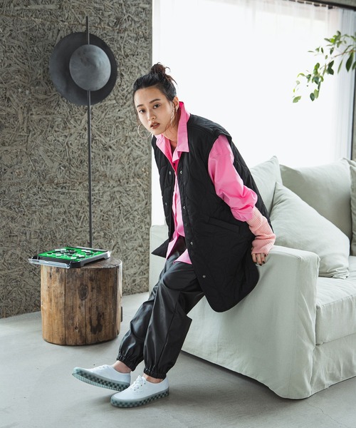 bohmal（ボマール）の「波キルティングライトベスト（ベスト・レディース・オフホワイト/カーキ/ブラック・FREE）」の4枚目の写真