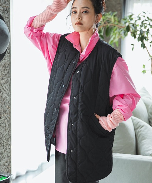 bohmal（ボマール）の「波キルティングライトベスト（ベスト・レディース・オフホワイト/カーキ/ブラック・FREE）」の19枚目の写真